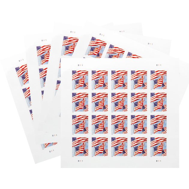 Panes US Flags 2022 Forever Stamps