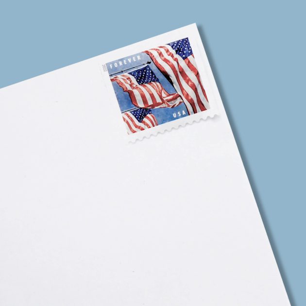 Panes US Flags 2022 Forever Stamps