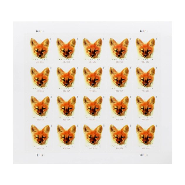 2023 US 40c Red Fox Sheet Stamp