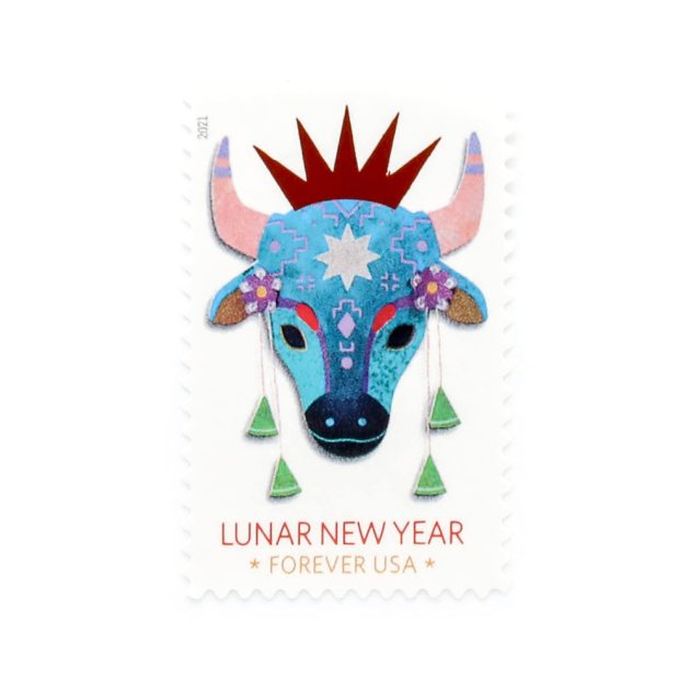 2021 US Lunar New Year: Year of the Ox Forever Stamps