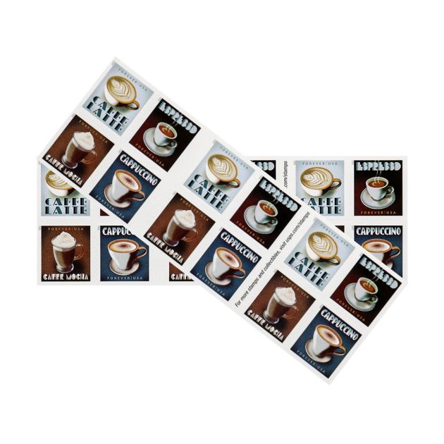 2021 US Espresso Drinks Forever Postage Stamps