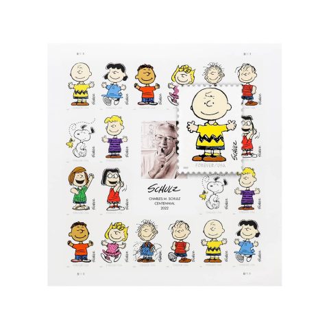 2022 US First-Class Forever Stamps - Charles M. Schulz Framed Stamps