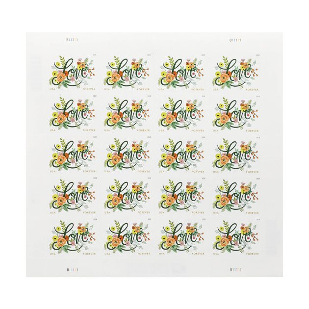 2018 US Wedding Love Flourishes Forever Postage Stamps