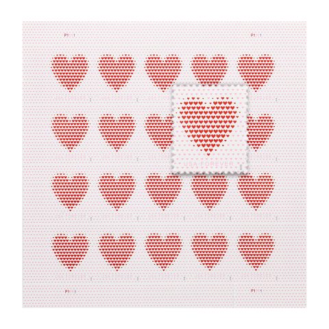 2020 US Made of Hearts Forever First-Class Postage Stamps Wedding