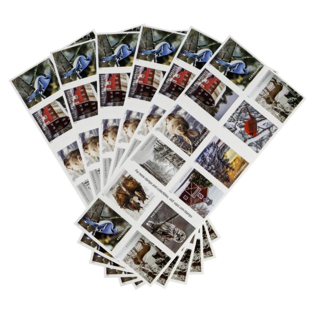 2020 US Winter Scenes Forever Postage Stamps