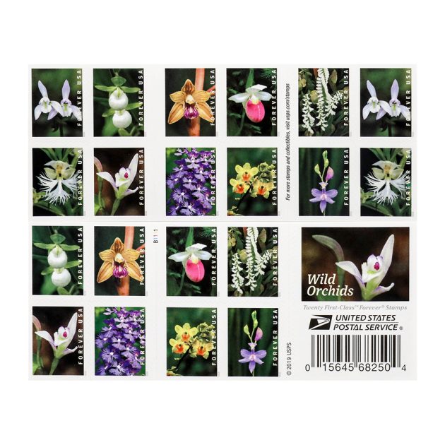 US 2021 Wild Orchids Framed Forever Stamps