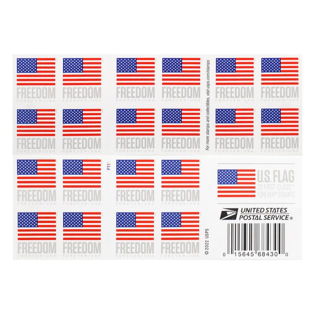 Cheap 2023 US Flag Forever Stamps Book