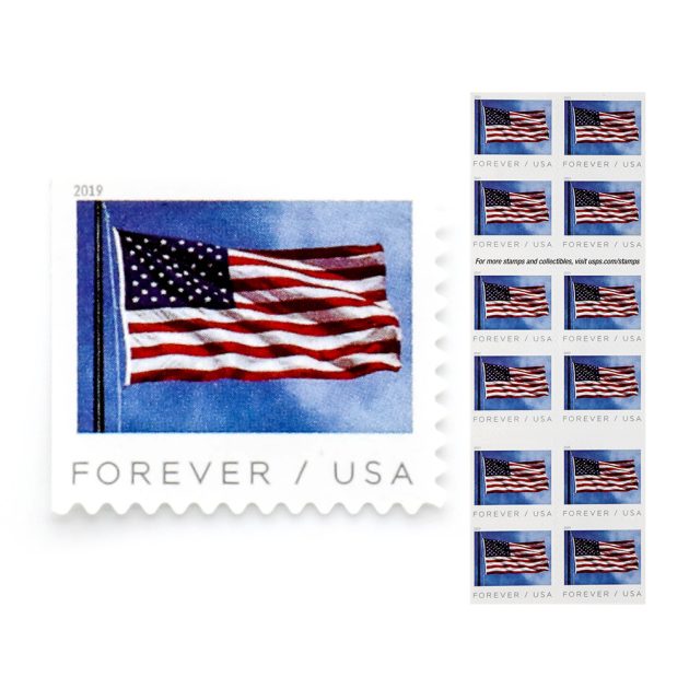 2019 US Flag Forever Stamps Booklet