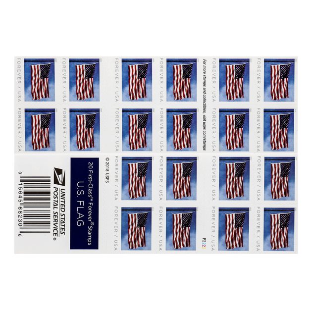 2019 US Flag Forever Stamps Booklet